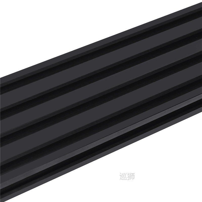 200-1000mm black 2080 v-slot aluminum profile extrusion fram
