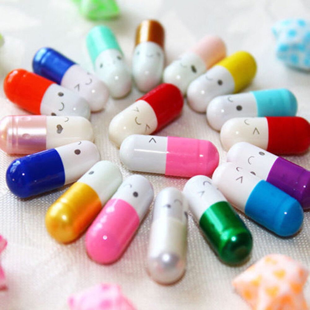 50pcs/lot creative love pills gift rolls pills lucky wishing