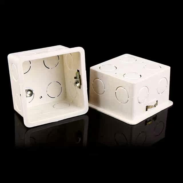 new products 86x86 pvc junction box wall mount cassette for