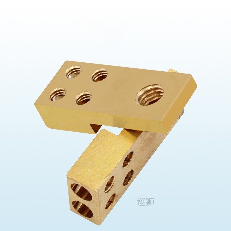 terminal block row single phase two-in eight-out green conne