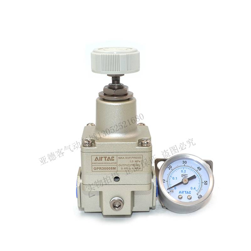新款亚德客精密减压阀调压阀GPR200-08 GPR300-10 GPR400-10-15包