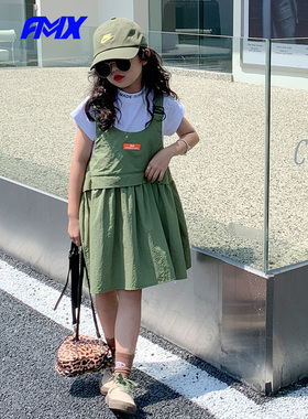edo1一度旗下FMXoutlets户外露营风连衣裙女童速干薄运动背心裙
