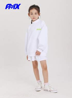 edo1一度旗下FMXoutlets秋新款原创卫衣套装儿童学院风卫衣短裙