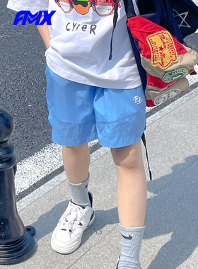 edo1一度旗下FMXoutlets儿童户外山系露营短裤夏清凉薄款短裤子