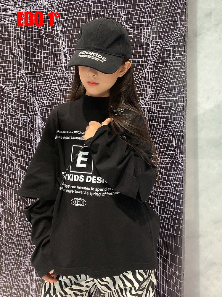 edo1一度童装Outlets春秋款男女童原创设计清仓长袖T恤儿童上衣潮