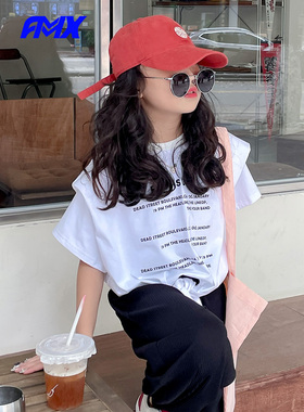 edo1一度旗下FMXoutlets夏款个性短袖街舞女孩潮酷t恤设计感短袖