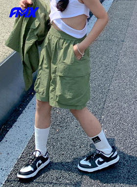 edo1一度旗下FMXoutlets山系户外风女童清仓速干短裤运动裤