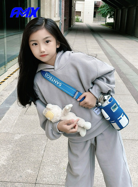 edo1一度旗下FMXoutlets儿童卫衣套装舒适运动服洋气简约萝卜裤