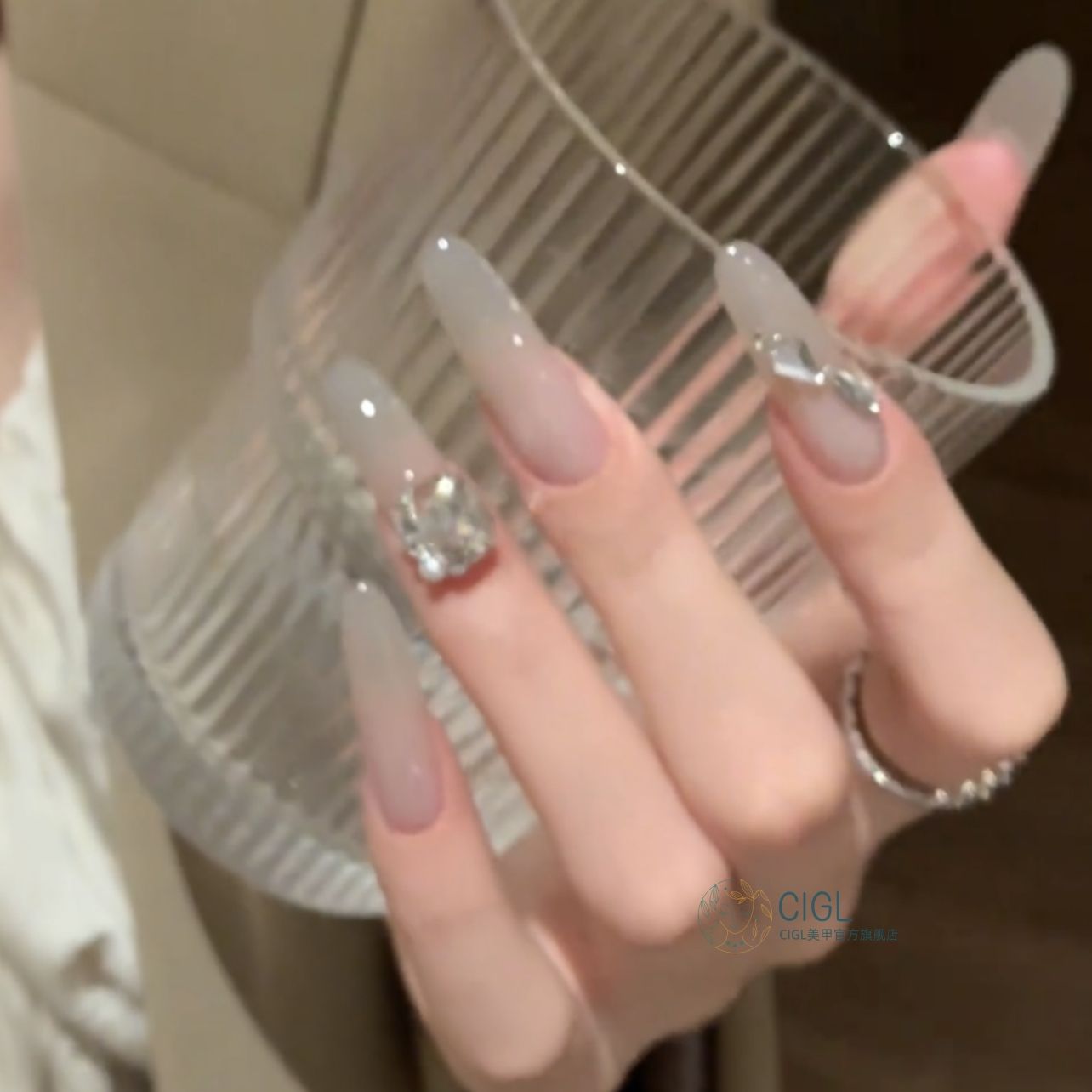 纯手工穿戴甲美甲CIGL重复使用