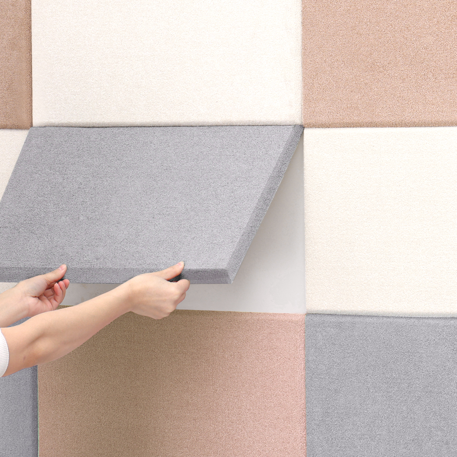 防撞软包墙围自粘榻榻米