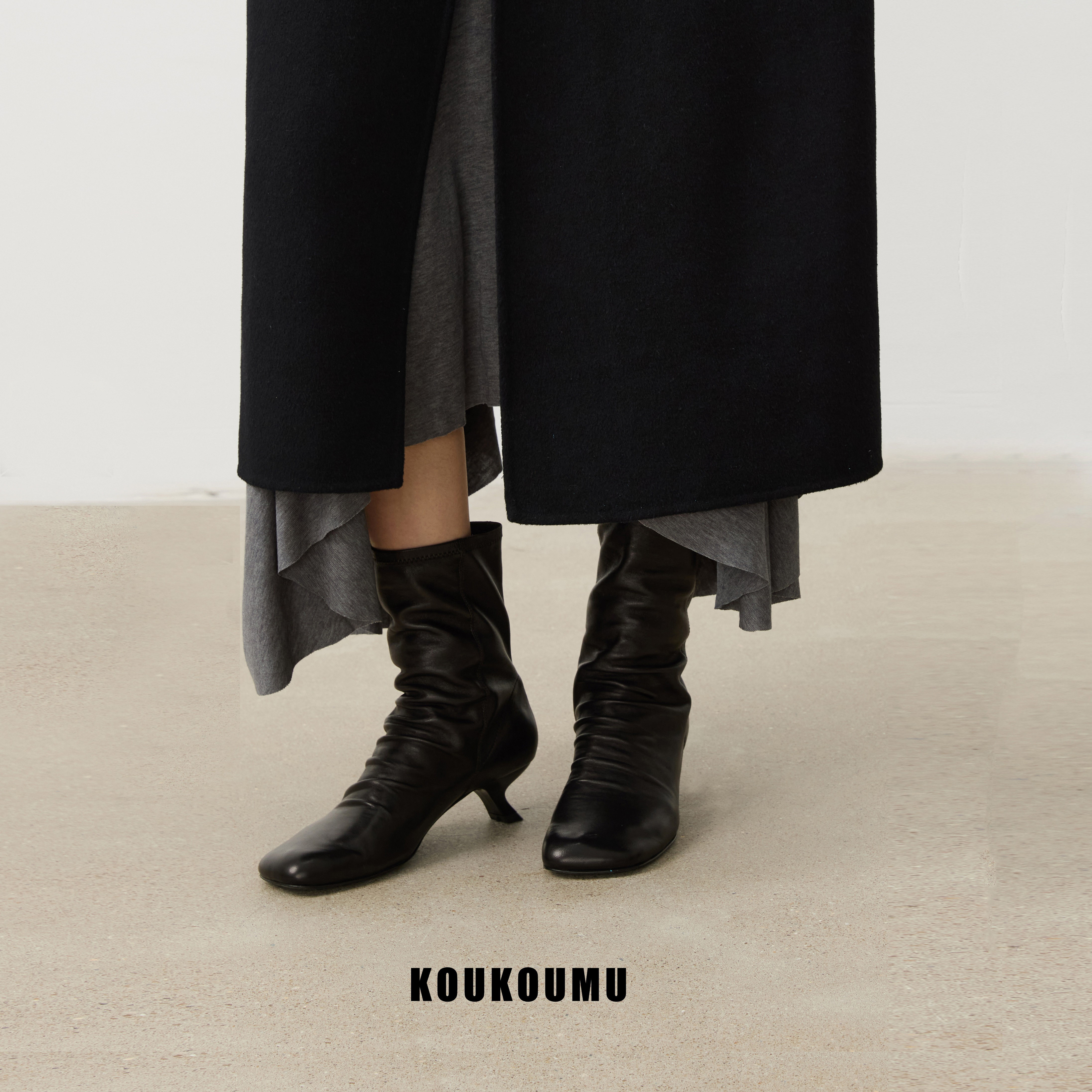 KOUKOUMU芭蕾风弹力小短靴
