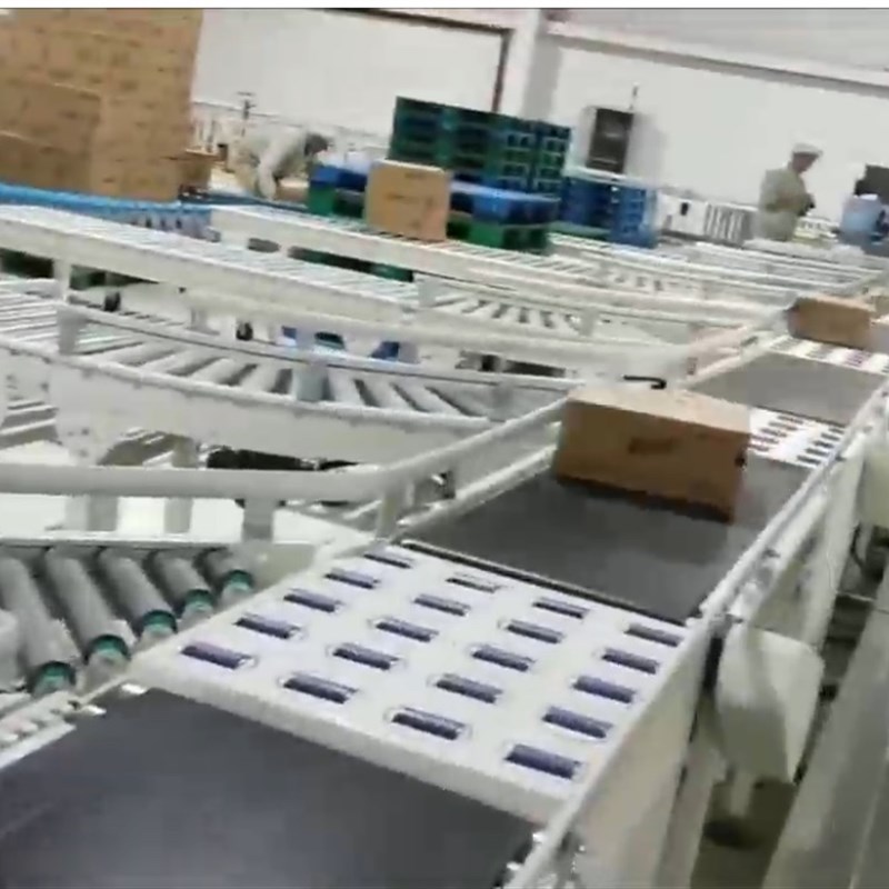 新品新快c递物流分拣流水线自动化滚筒输送机设备促