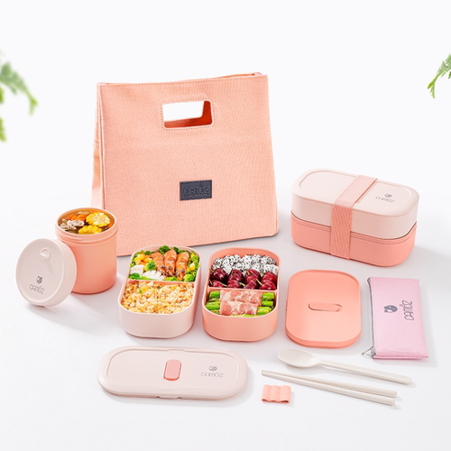 camuz日式双层便当盒高颜值饭盒