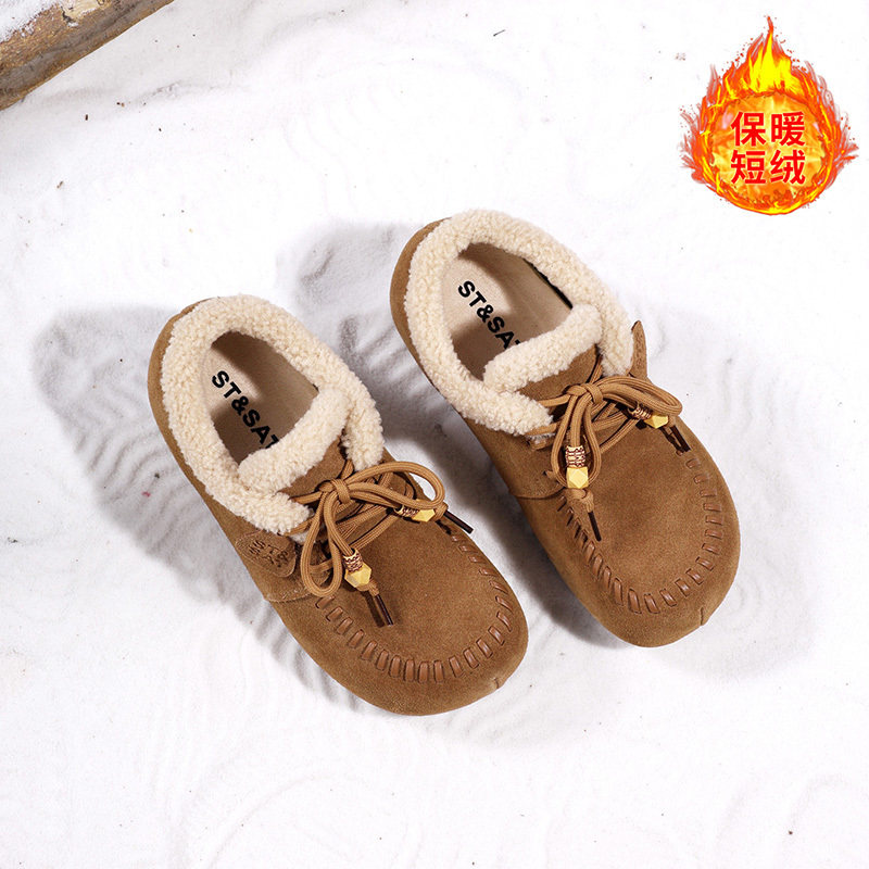 星期六加绒厚底勃肯鞋女2025秋冬新款4.5CM内增高复古棉鞋雪地靴,女鞋,勃肯鞋/软木鞋,淘宝优惠券,粉丝福利购,淘宝优惠卷