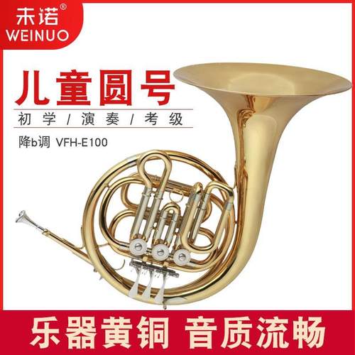 儿童圆号乐器 降b调VFH-E100 铜管乐器儿童学生圆号乐器