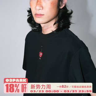 vvs钻石车厘子 O3PARK夏季 宽松 索洛纳速干短袖 水果印花T恤 新款