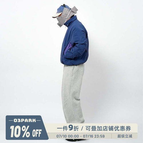 O3PARK休闲运动裤宽松弯刀裤卫裤