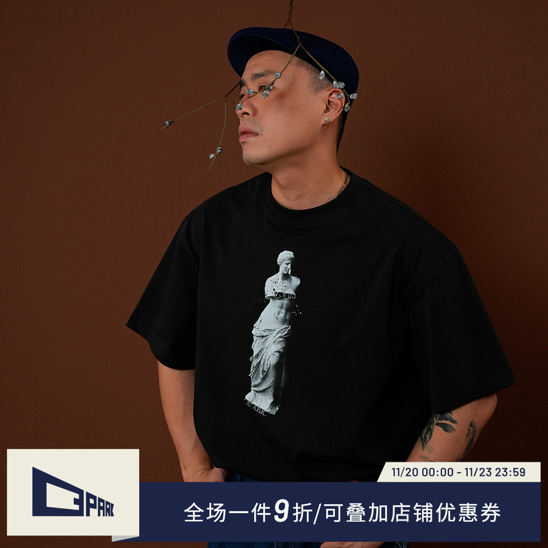 o3park维纳斯印花短袖T恤