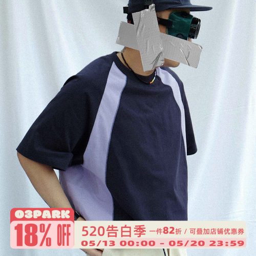 o3parkT恤撞色cleanfit短袖