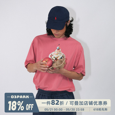 O3PARK奶油蛋糕短袖T恤