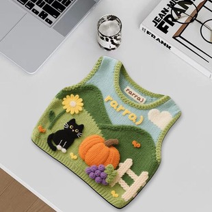 #ININ异型防滑鼠标垫可爱创意办公室电脑游戏办公垫针织DS