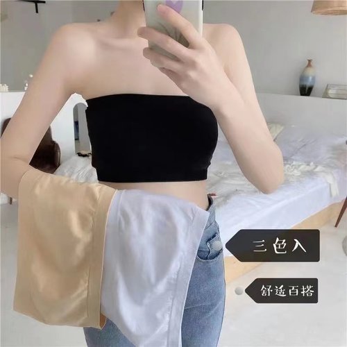 夏季一片式防走光抹胸