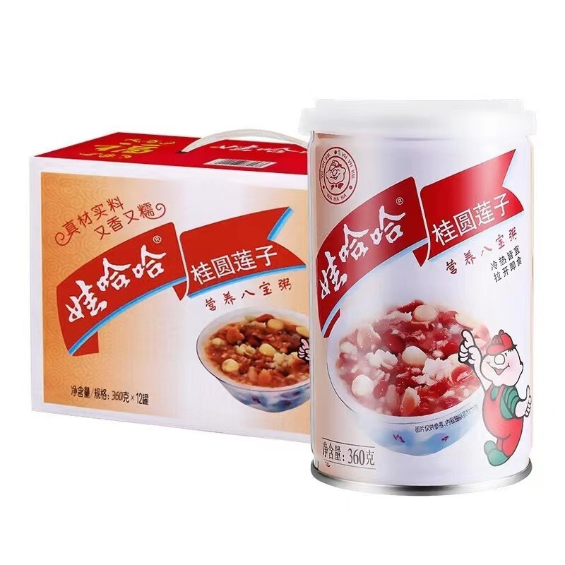 娃哈哈桂圆莲子八宝粥360g*12罐