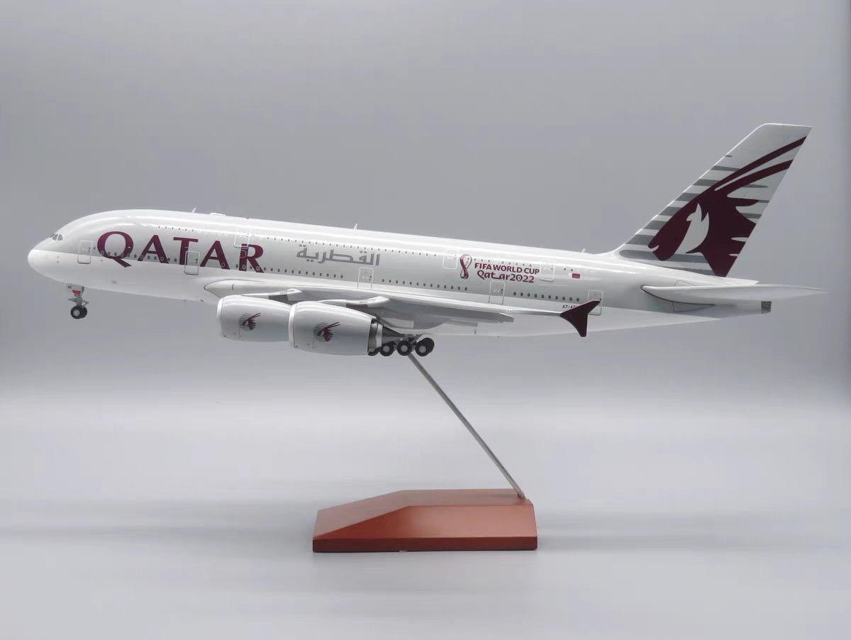 1:200APOLLO阿波罗卡塔尔航空A380 A7-APG合金22年世界杯飞机模型