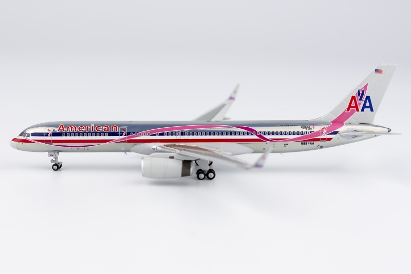 NG 53190 美国航空 B757-200/w N664AA 粉色丝带 1:400飞机模型