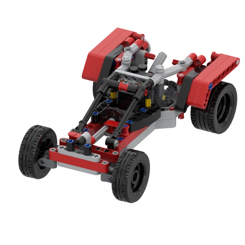 国产积木moc小颗粒拼装模型 益智 DIY玩具赛车山地越野车模型