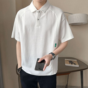 纯色休闲简约半袖 P68 男士 1901 夏季 T恤男B317 2024新款 POLO衫 短袖