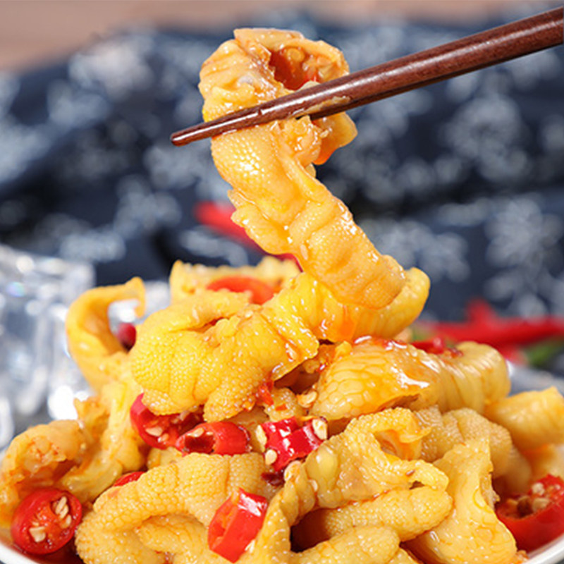 重庆百香果柠檬无骨鸡爪酸辣脱骨泡椒凤爪网红即食麻辣小吃零食