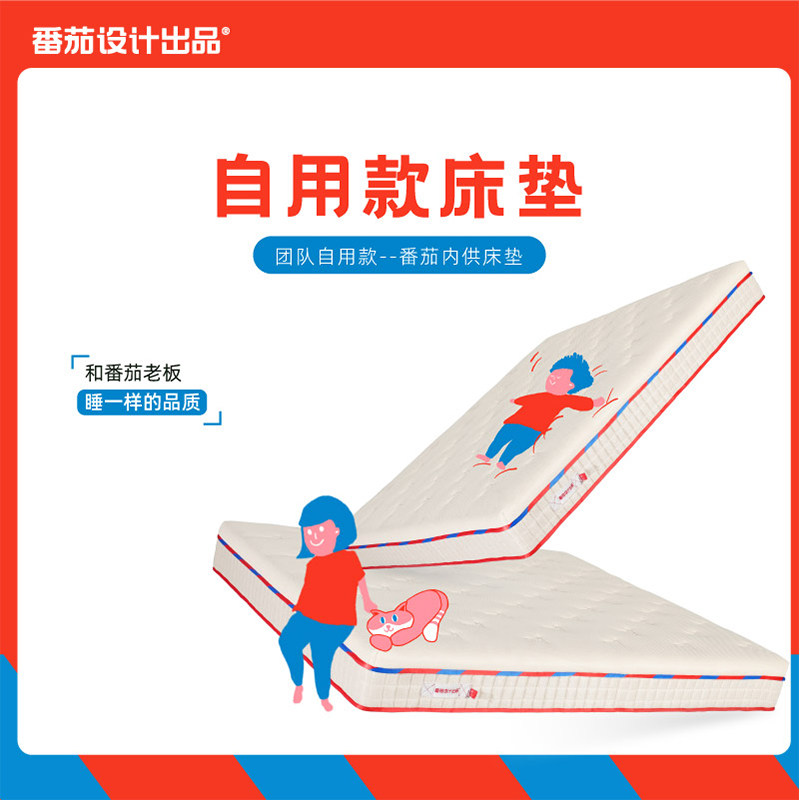 番茄设计出品自用款床垫记忆棉独立袋装弹簧护脊软硬适中家用软垫