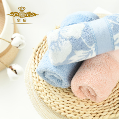 钟牌414皇后系列国色天香提花刺绣毛巾浴巾 纯棉毛巾抗菌柔软8881