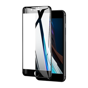 适用苹果se3钢化膜iphonese3手机膜se2代se全覆盖iphone第三代全屏二代半屏无白边se1一代专用iphonees2贴膜