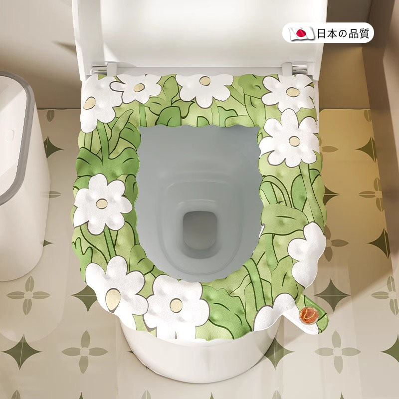 日本马桶坐垫2025新款防水四季通用粘贴式马桶圈套家用坐便器垫子