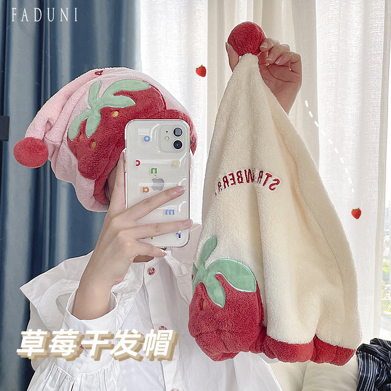 干 干发帽子超强吸水速干 干女2025新款包头发干发毛巾可爱洗头加