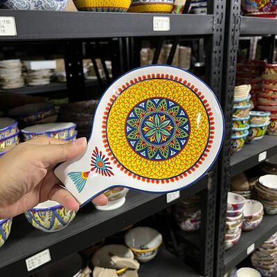 蓝鸟哈瓦那复古花碟带把小蝶