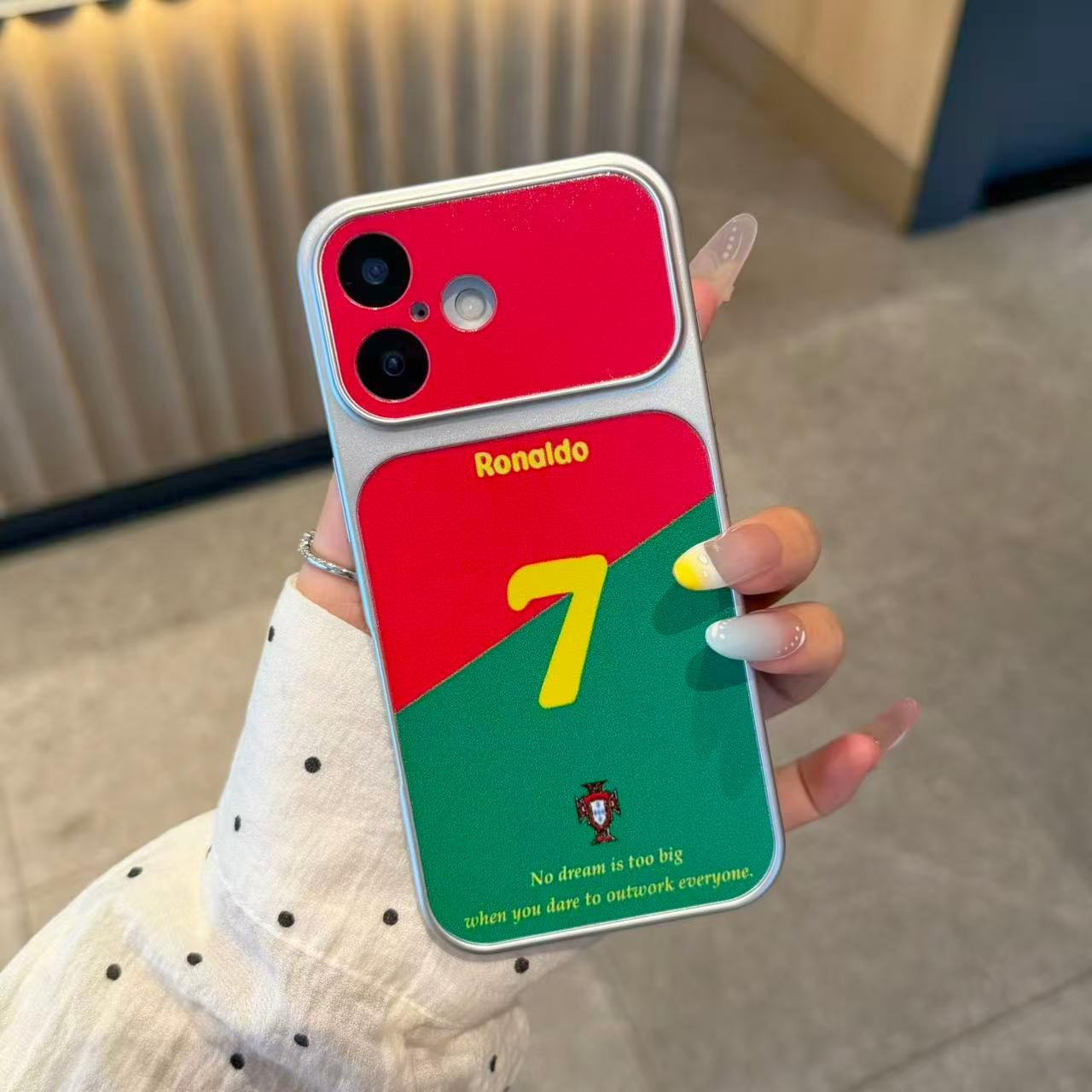 创意足球球衣适用苹果17ProMax电镀康宁手机壳iPhone16pro简约个性15promax小众创意14全包防摔壳12女款套11