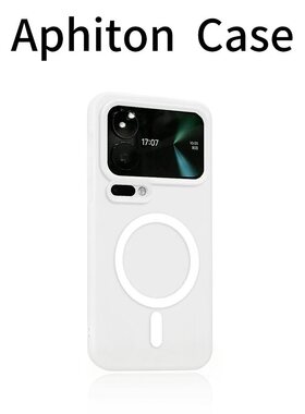 白色果冻肤感磁吸适用苹果17promax二合一手机壳iPhone16/15/14/13pro全包防摔vivo华为p80小米17oppo磨砂套