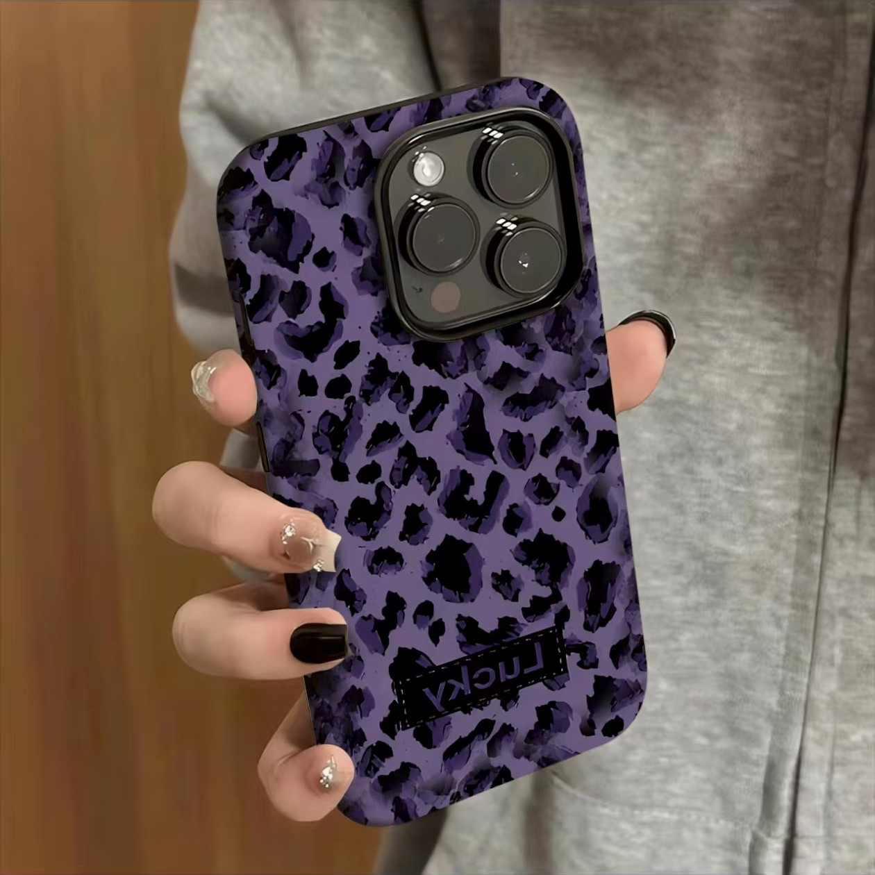 紫底lucky豹纹适用苹果16promax菲林二合一手机壳iPhone15/14/13/12/11新款vivo华为P70小米15oppo防摔保护套,3C数码配件,手机保护套/壳,淘宝优惠券,粉丝福利购,淘宝优惠卷
