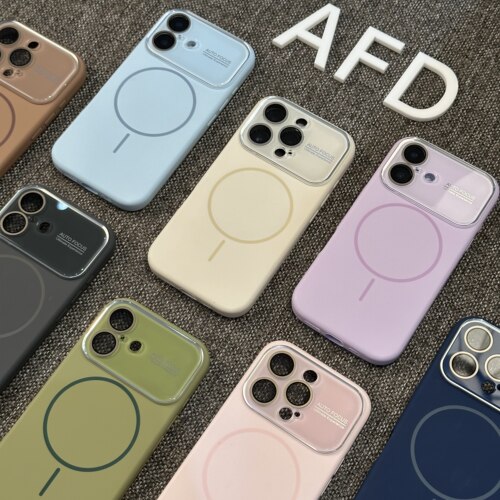 高级大视窗液态磁吸适用苹果17promax手机壳iPhone16pro新款15/14pl.us简约纯色13pro高级12磨砂质感11保护套