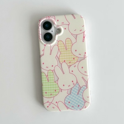 泪滴米菲兔适用苹果17promax大孔手机壳iPhone17新款17/16/15/14/13pro个性创意vivo华为P70oppo小米15保护套