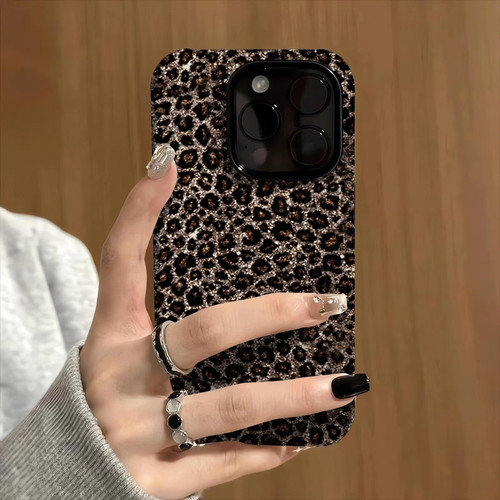 个性金闪闪豹纹EH适用苹果17promax菲林二合一手机壳iPhone15/14/13/12新款11vivo华为P70小米15oppo防摔保护