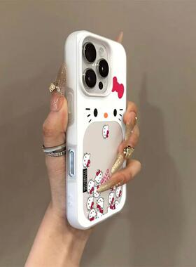 大嘴多个kt猫果冻二合一适用苹果17promax手机壳16/15plus磨砂肤感iPhone17pro女款16/15/14/13/12/11防摔壳