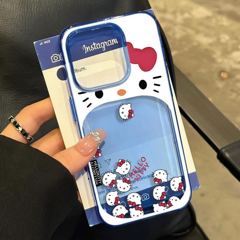 大嘴KT猫适用iPhone17/16promax透蓝透粉手机壳苹果15PM防摔保护11透粉14promax大孔软壳12pro防摔保护套壳11