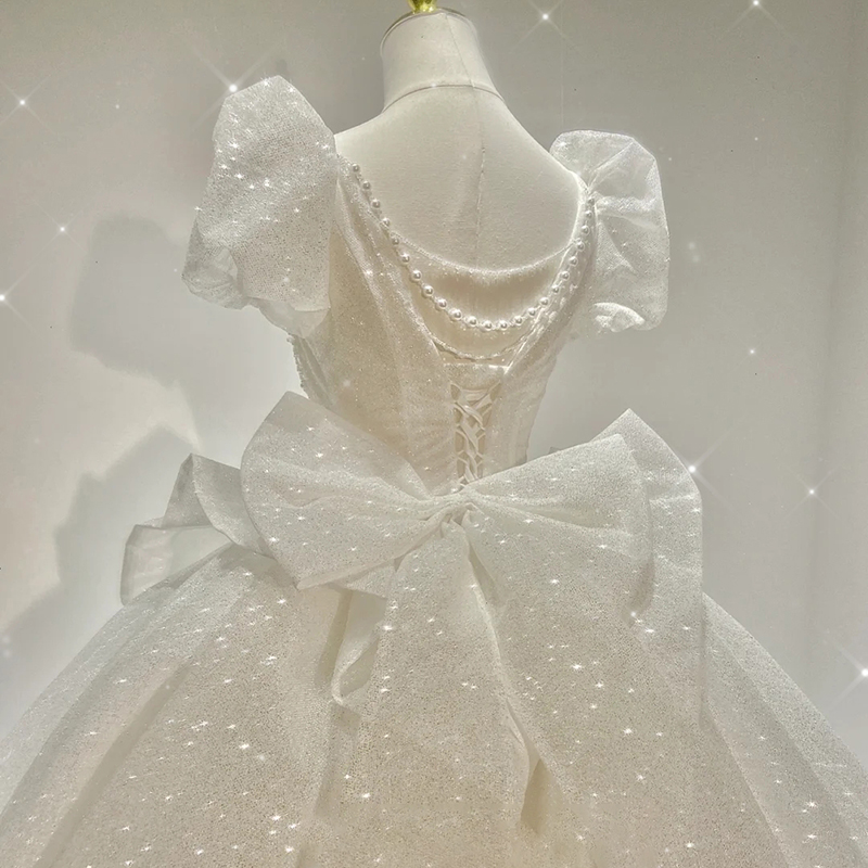  White land model (unprocessed by single wedding dresses)+XL  