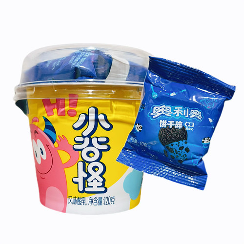 优氏小谷怪酸奶赠奥利奥巧克力饼干碎搅拌酸奶120克学生酸奶