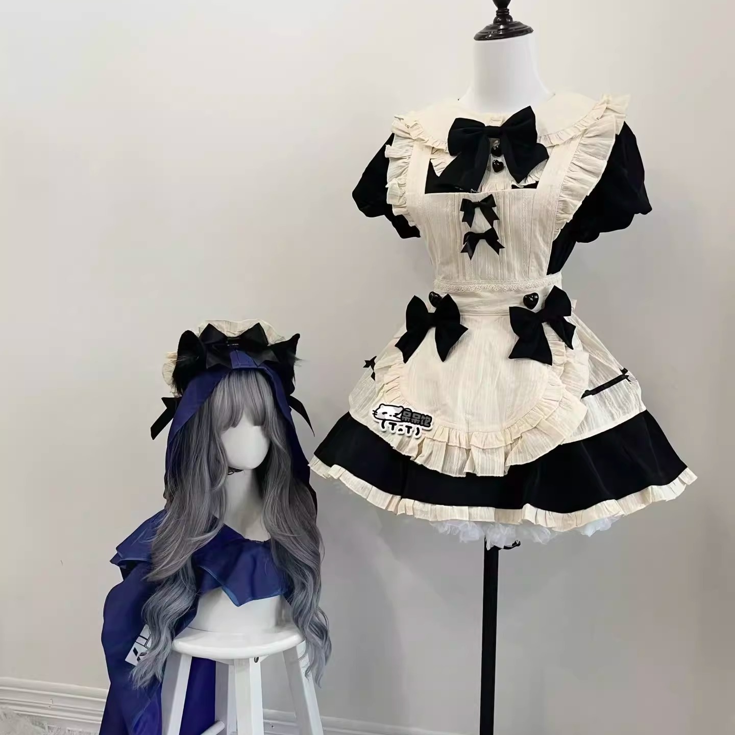 Lolita软妹收腰女仆款连衣裙