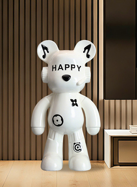 赫有极创意彩绘熊落地摆件